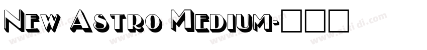 New Astro Medium字体转换